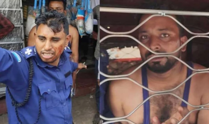 কাগজ দেখতে চাওয়ায় ট্রাকচালকের হামলায় পুলিশ কর্মকর্তা আহত